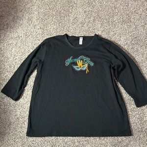 Mac & Belle Black Mardi Gras Mask shirt / Size L / H-62